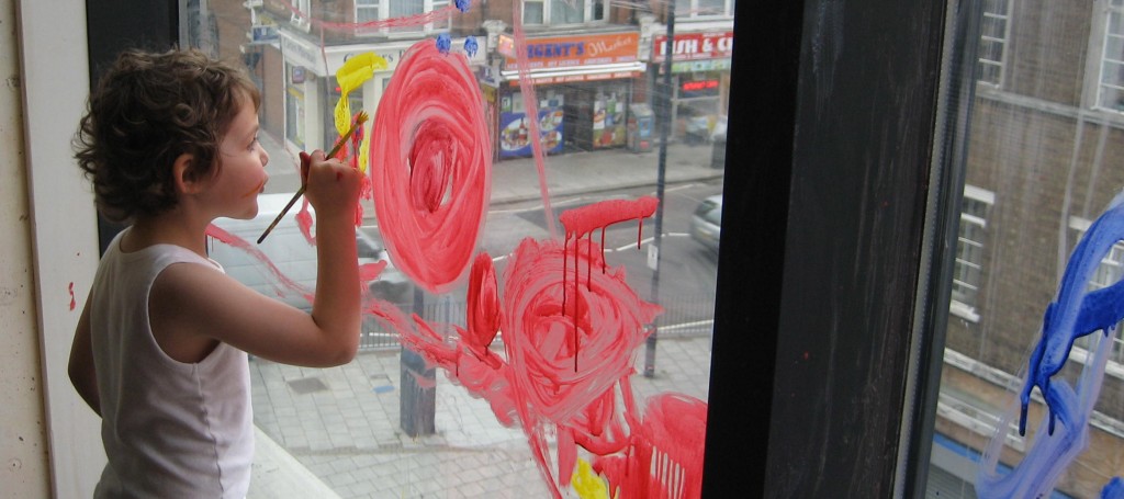 Painting onto windows